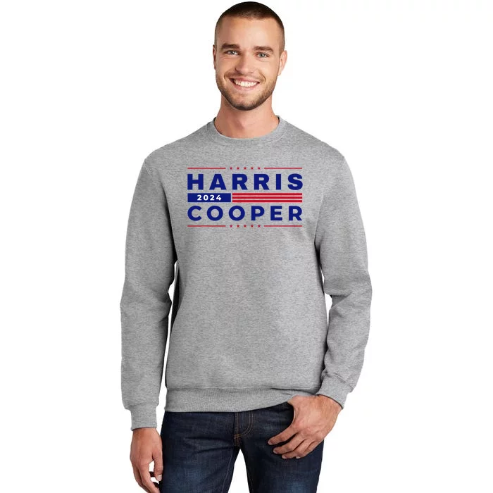 Harris Cooper 2024 Kamala Harris Roy Cooper 2024 Vote Blue Tall Sweatshirt