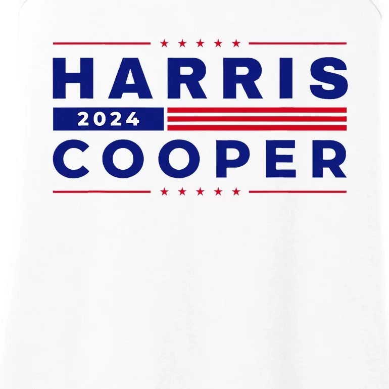 Harris Cooper 2024 Kamala Harris Roy Cooper 2024 Vote Blue Ladies Essential Tank