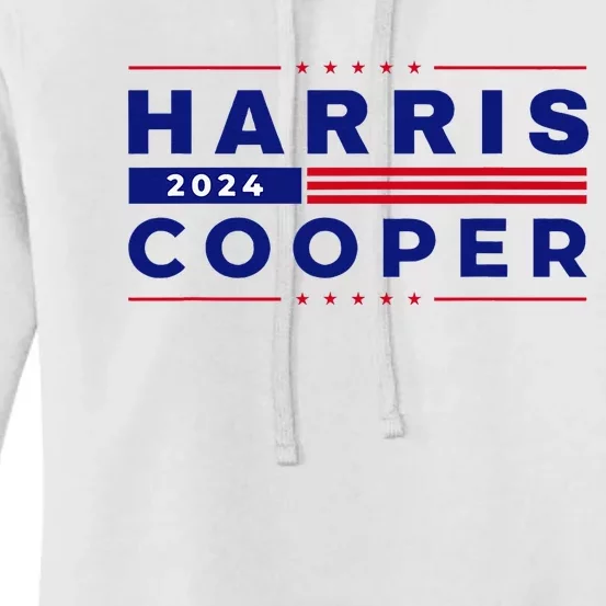 Harris Cooper 2024 Kamala Harris Roy Cooper 2024 Vote Blue Women's Pullover Hoodie