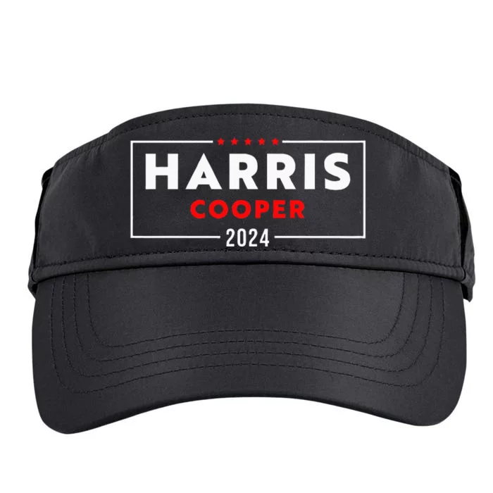 Harris Cooper 2024 Kamala Harris Roy Cooper Democrat Adult Drive Performance Visor