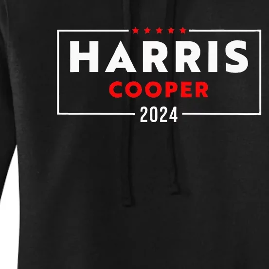 Harris Cooper 2024 Kamala Harris Roy Cooper Democrat Women's Pullover Hoodie