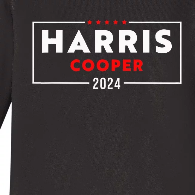 Harris Cooper 2024 Kamala Harris Roy Cooper Democrat Baby Long Sleeve Bodysuit