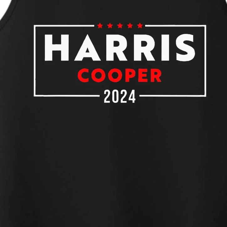 Harris Cooper 2024 Kamala Harris Roy Cooper Democrat Performance Tank