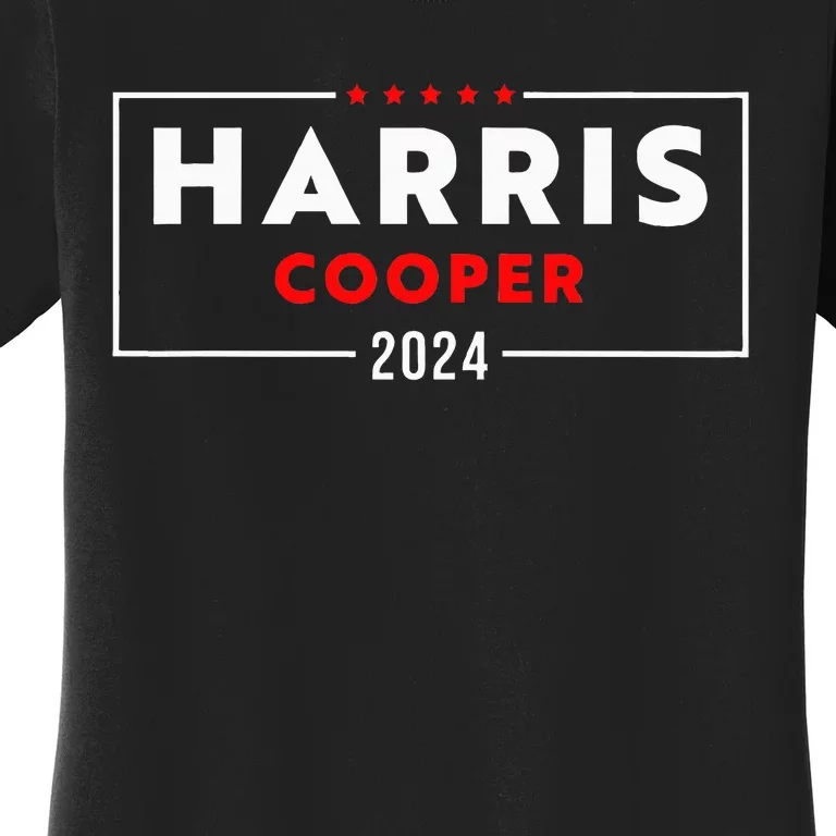 Harris Cooper 2024 Kamala Harris Roy Cooper Democrat Women's T-Shirt