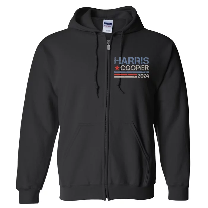 Harris Cooper 2024 For President 2024 Election Full Zip Hoodie