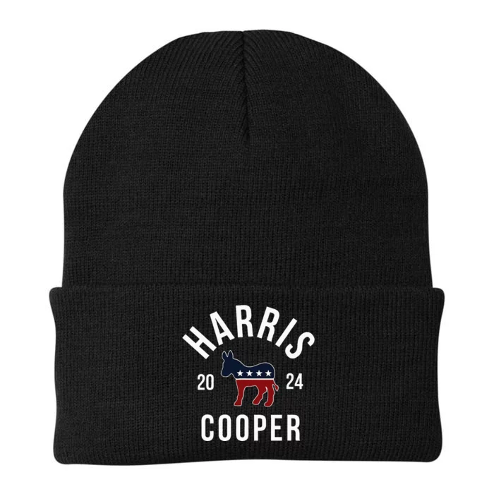 Harris Cooper 2024 Vote Kamala Harris Roy Cooper 24 Rally Knit Cap Winter Beanie