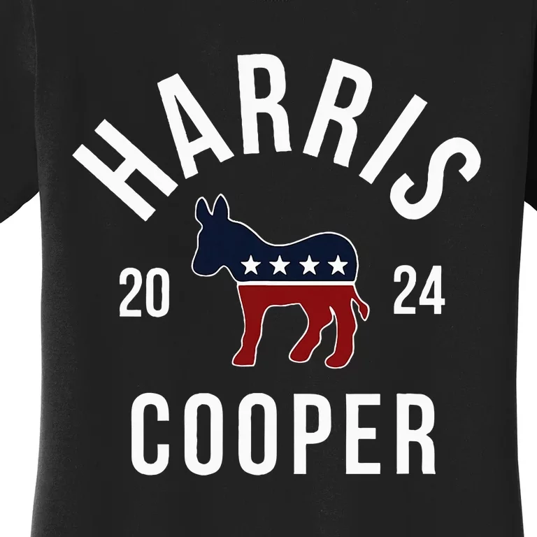 Harris Cooper 2024 Vote Kamala Harris Roy Cooper 24 Rally Women's T-Shirt