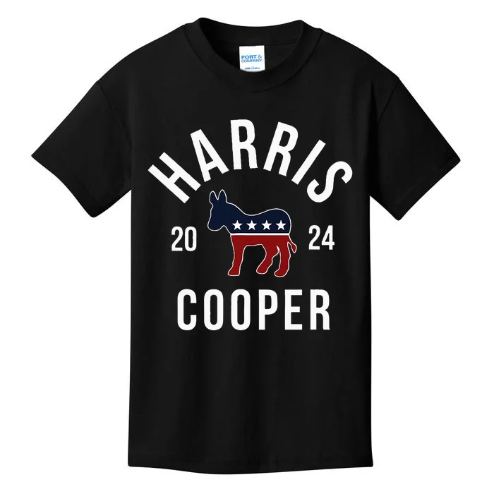 Harris Cooper 2024 Vote Kamala Harris Roy Cooper 24 Rally Kids T-Shirt