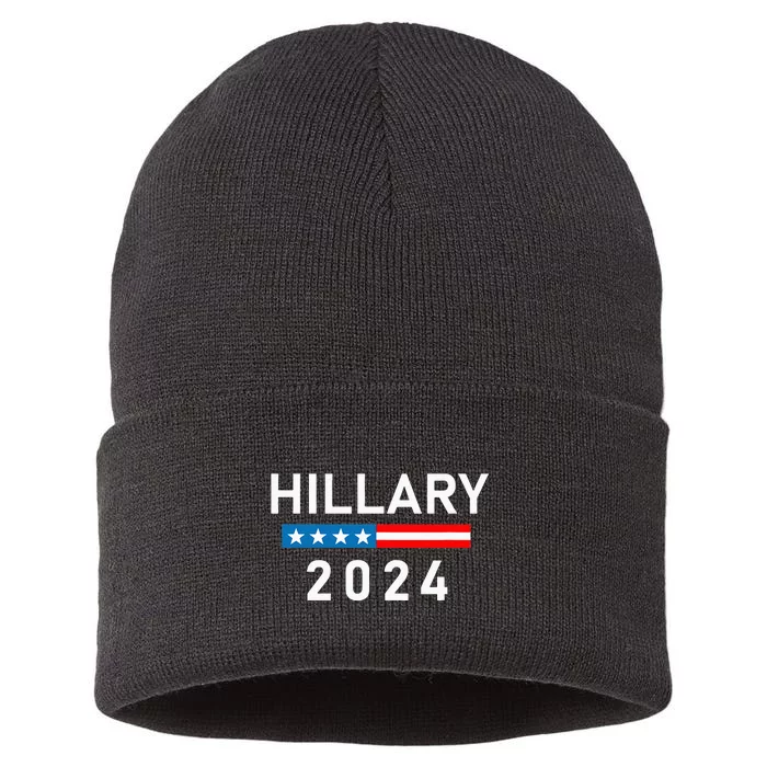 Hillary Clinton 2024  Hillary Clinton for President Sustainable Knit Beanie