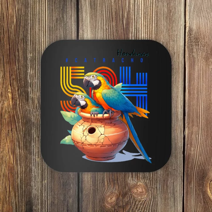 Honduras catracho 504 parrots Coaster