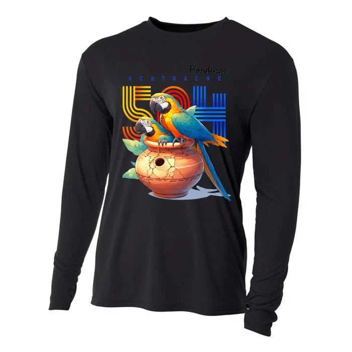 Honduras catracho 504 parrots Cooling Performance Long Sleeve Crew