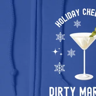 Holiday Cheer And Dirty Martinis Christmas Cocktail Xmas Gift Full Zip Hoodie