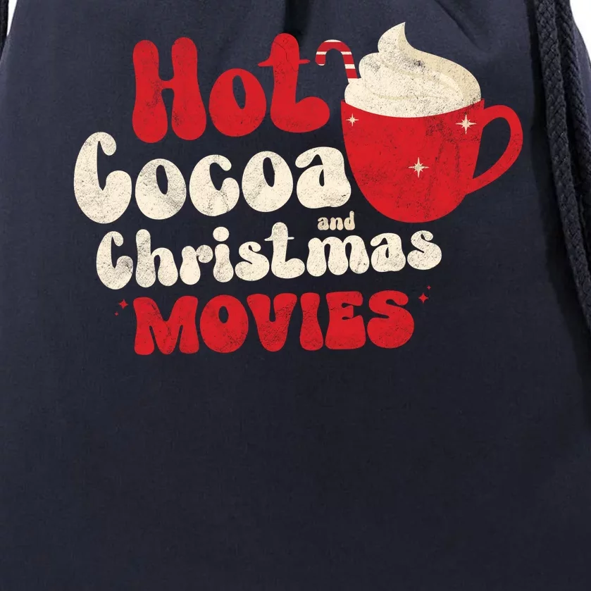 Hot Cocoa And Christmas Movies Holiday Drawstring Bag