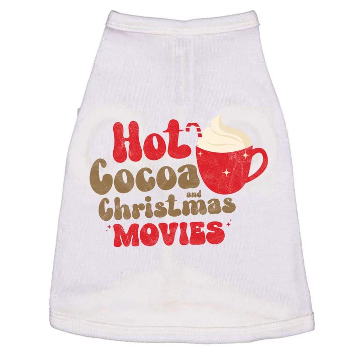 Hot Cocoa And Christmas Movies Holiday Doggie Tank