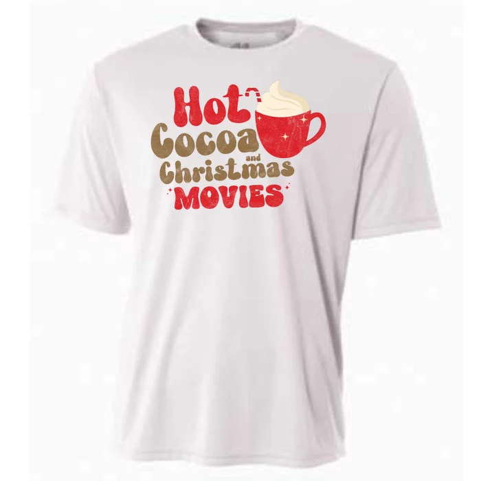 Hot Cocoa And Christmas Movies Holiday Cooling Performance Crew T-Shirt