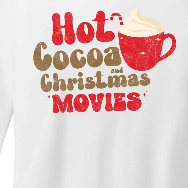 Hot Cocoa And Christmas Movies Holiday Womens CVC Long Sleeve Shirt