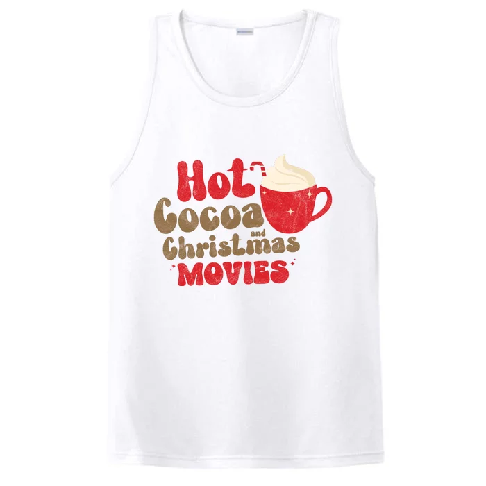 Hot Cocoa And Christmas Movies Holiday Performance Tank