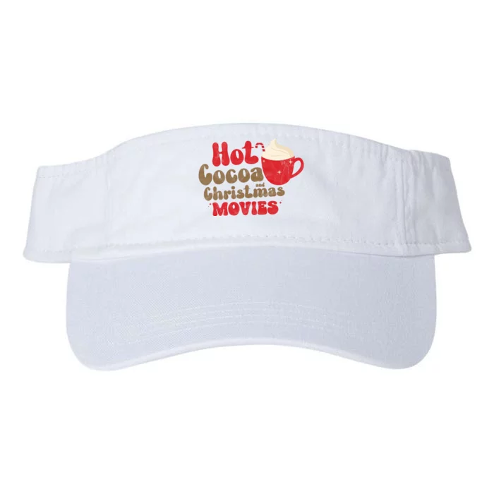 Hot Cocoa And Christmas Movies Holiday Valucap Bio-Washed Visor