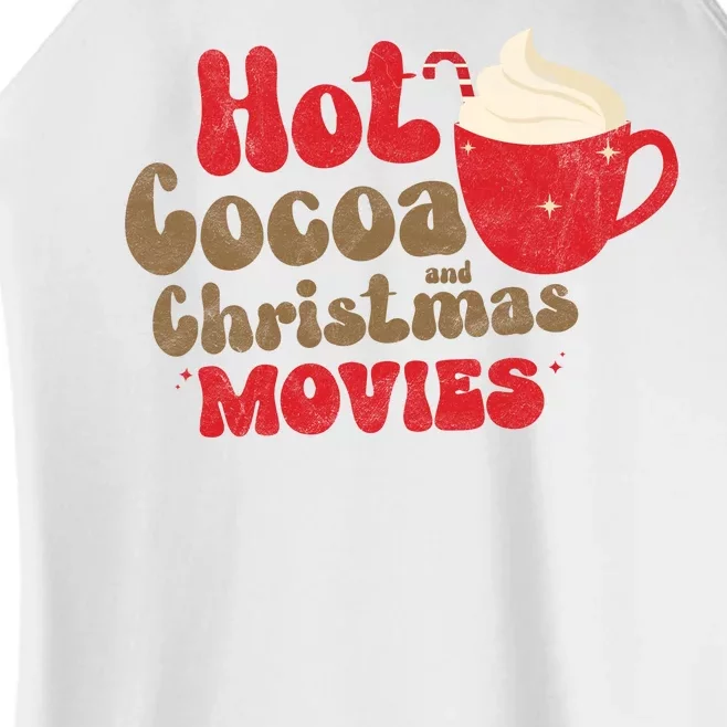 Hot Cocoa And Christmas Movies Holiday Women’s Perfect Tri Rocker Tank