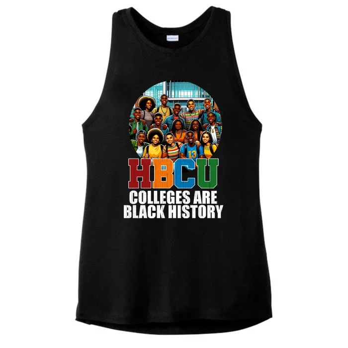 Hbcu Colleges Are Black History Month Ladies Tri-Blend Wicking Tank