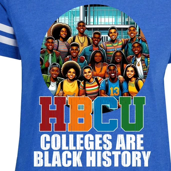 Hbcu Colleges Are Black History Month Enza Ladies Jersey Football T-Shirt