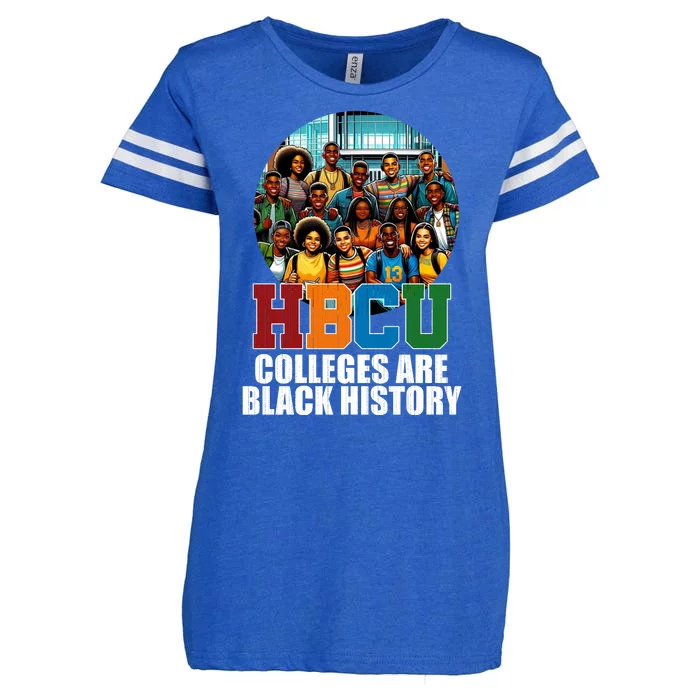 Hbcu Colleges Are Black History Month Enza Ladies Jersey Football T-Shirt