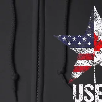 Half Canadian American Useh Canada Usa Flag United States Full Zip Hoodie