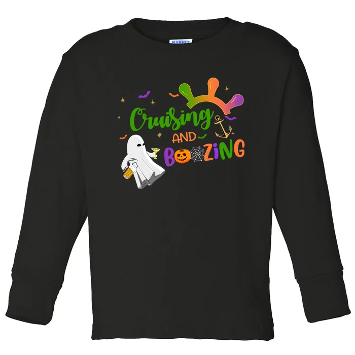 Halloween Cruising And Boozing Toddler Long Sleeve Shirt