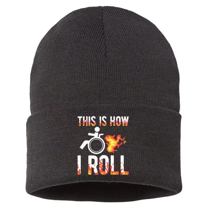 Handicapped Crippled Amputee Disabled Wheelchair How I Roll Sustainable Knit Beanie