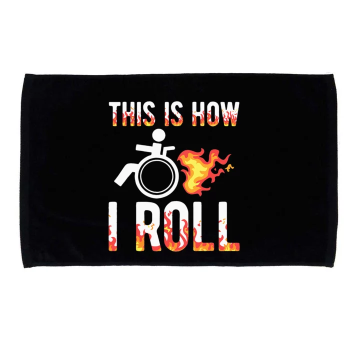 Handicapped Crippled Amputee Disabled Wheelchair How I Roll Microfiber Hand Towel