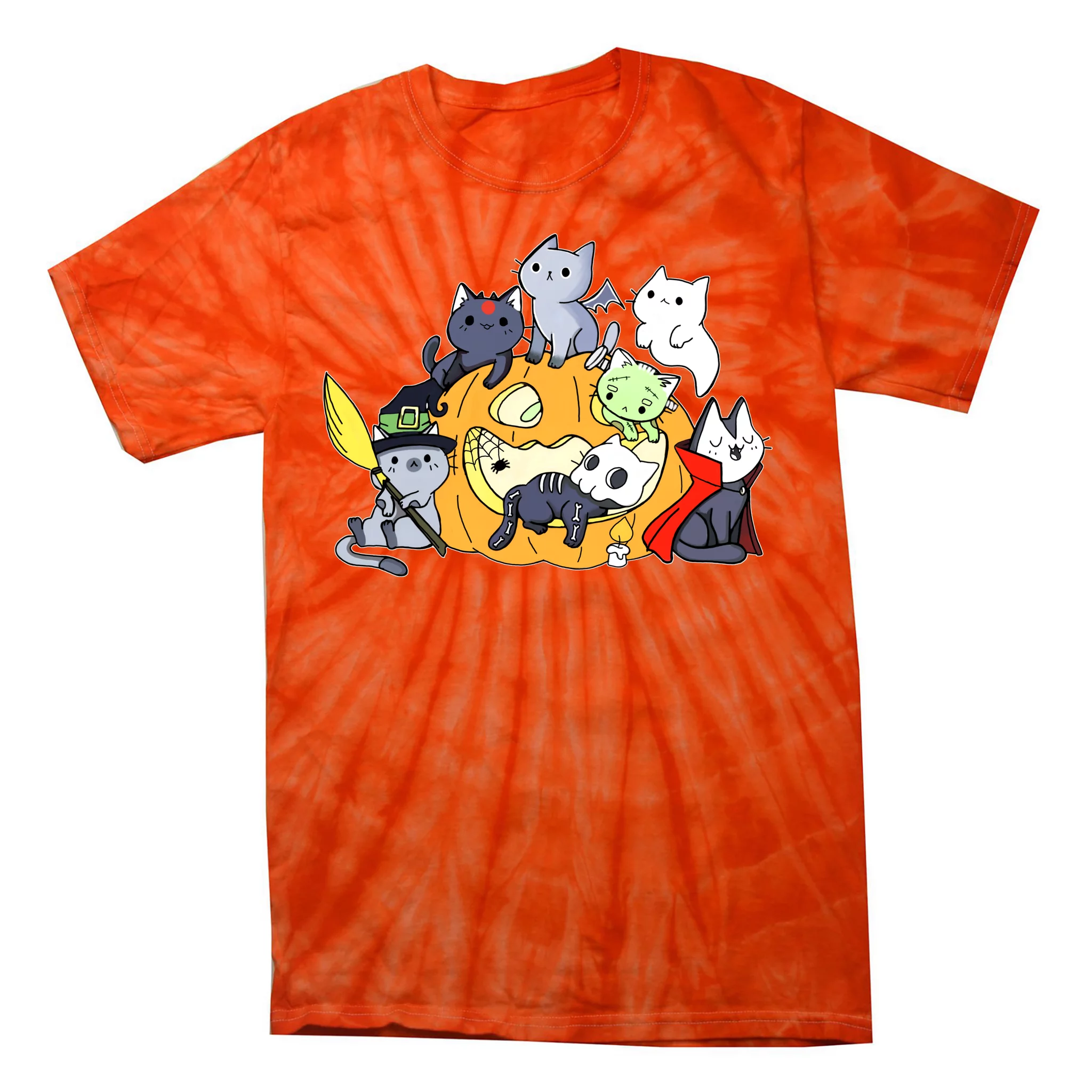 Halloween Cats Anime Cat Kawaii Neko Pumpkin Cat Lover, 51% OFF