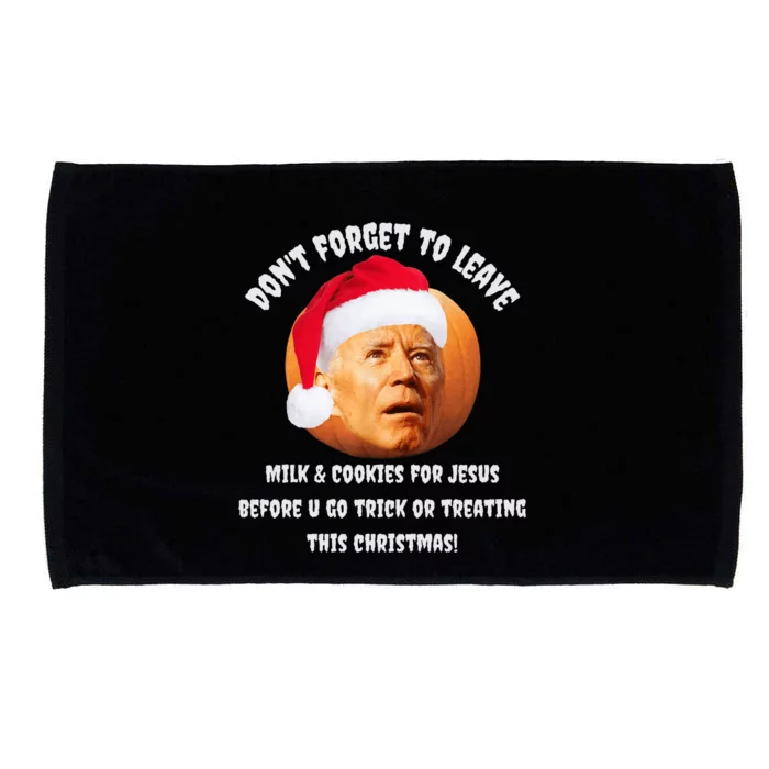 Happy Christmas Anti Joe Biden Funny Halloween Pumpkin Microfiber Hand Towel