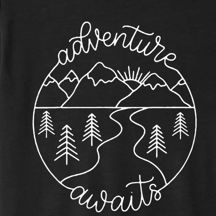 Happy Camper Adventure Awaits Summer Vacation ChromaSoft Performance T-Shirt