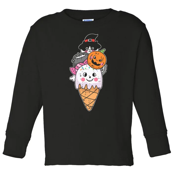 Halloween Costume Adorable Ghost Pumpkin Witch Toddler Long Sleeve Shirt