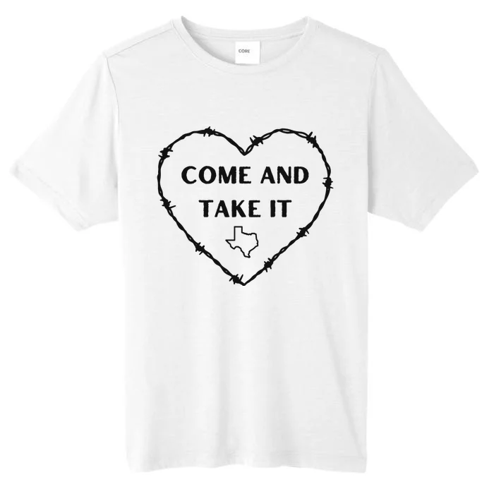 Heart Come And Take It Razor Barbed Wire Political ChromaSoft Performance T-Shirt