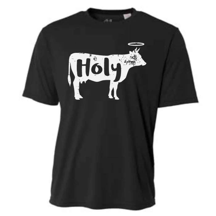 Holy Cow animal Dairy Farmer Midwest Pride Cooling Performance Crew T-Shirt