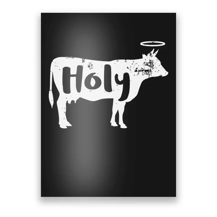 Holy Cow animal Dairy Farmer Midwest Pride Poster