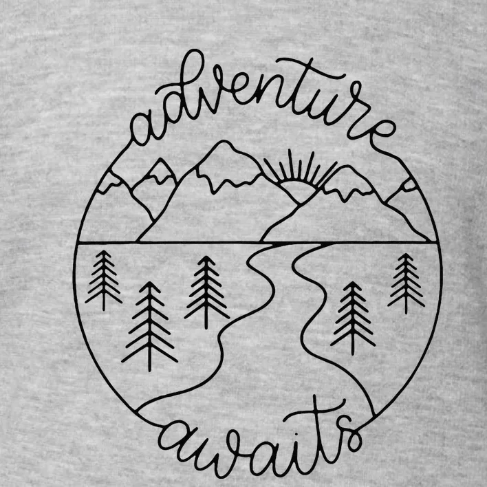 Happy Camper Adventure Awaits Summer Vacation Gift For Women Toddler Sweatshirt