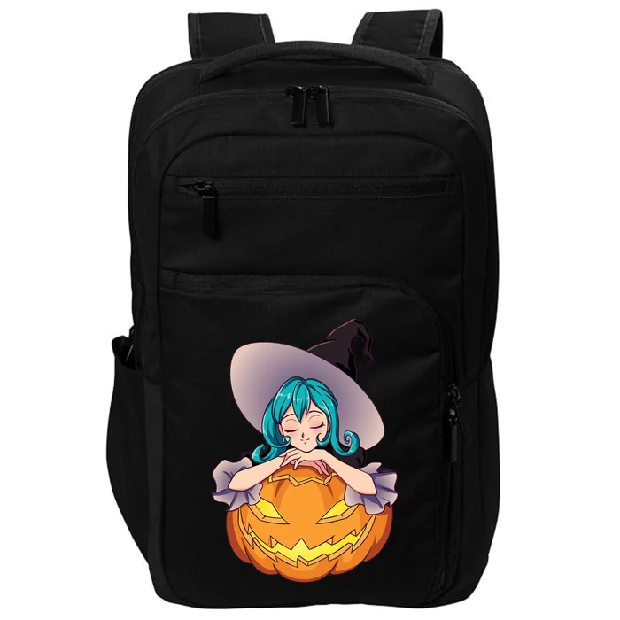 Halloween Cute Anime Witch Pumpkin Impact Tech Backpack