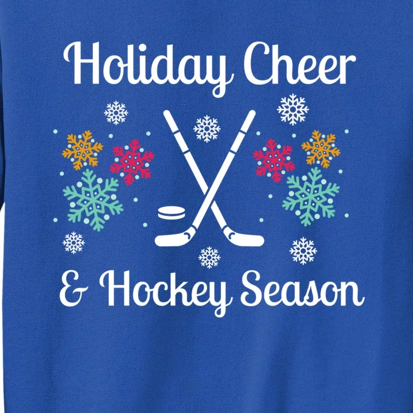 Holiday Cheer And Hockey Season Christmas Winter Holidays Gift Sweatshirt