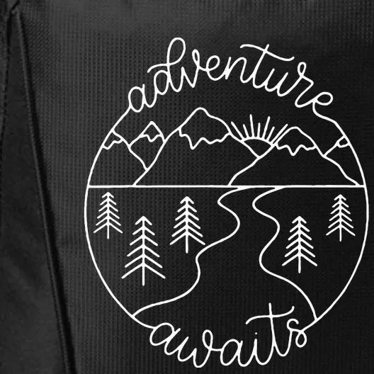 Happy Camper Adventure Awaits Summer Vacation Gift For Women City Backpack