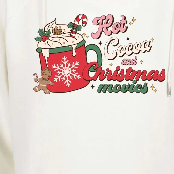 Hot Cocoa And Christmas Movies Womens Funnel Neck Pullover Hood