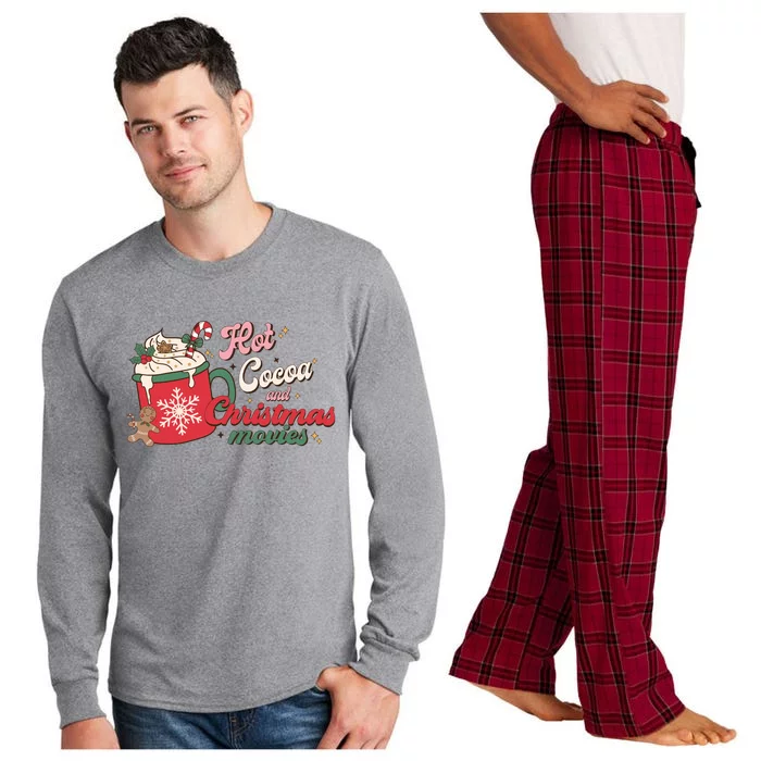 Hot Cocoa And Christmas Movies Long Sleeve Pajama Set