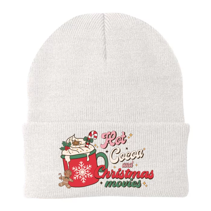 Hot Cocoa And Christmas Movies Knit Cap Winter Beanie