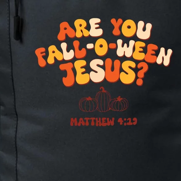 Halloween Christian Are You Fall O Ween Jesus Daily Commute Backpack