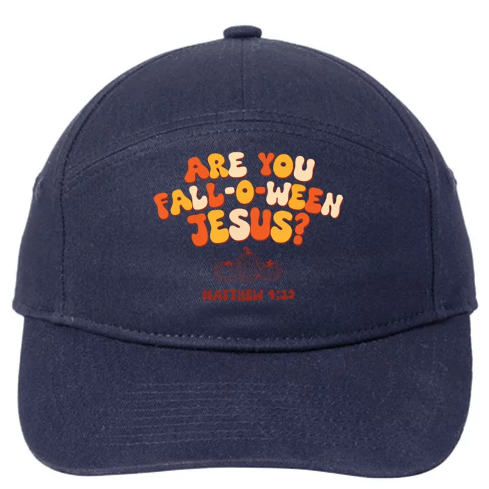 Halloween Christian Are You Fall O Ween Jesus 7-Panel Snapback Hat