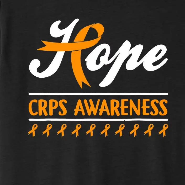 Hope CRPS Awareness Month Orange Ribbon Feather Support ChromaSoft Performance T-Shirt