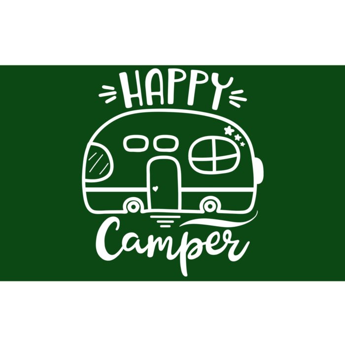 Happy Camper Adventure Travel Bumper Sticker