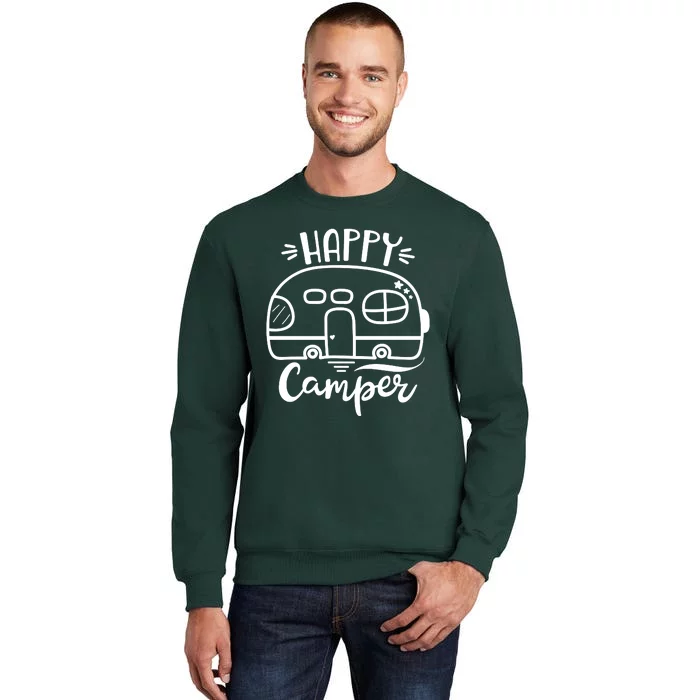 Happy Camper Adventure Travel Tall Sweatshirt