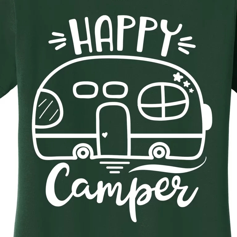 Happy Camper Adventure Travel Women's T-Shirt